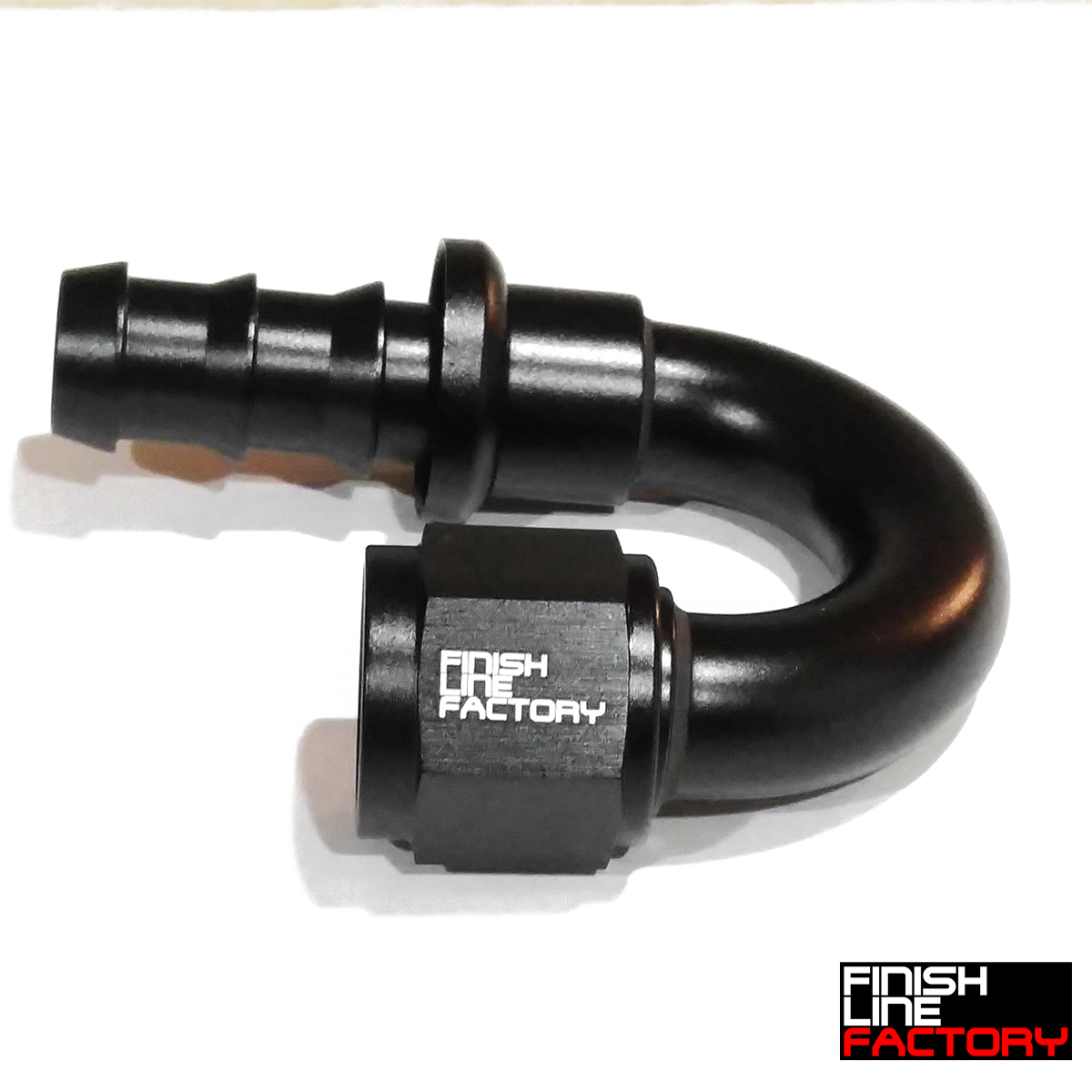 Push Lock Hose End - 180 Degree