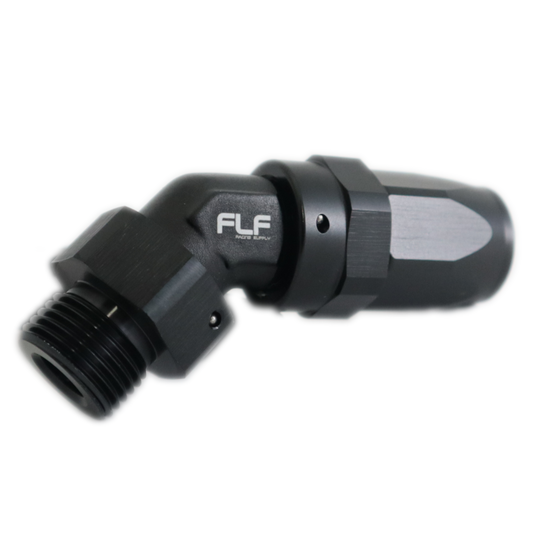 Swivel Hose End (Braided Rubber) - 90 Degree ORB