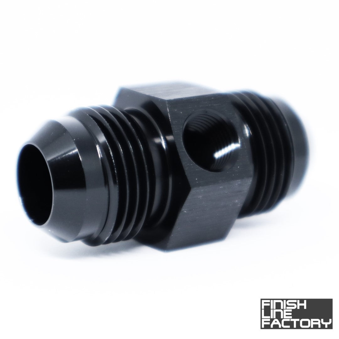 AN Male Union with 1/8" NPT Port Adapter - 45 Degree