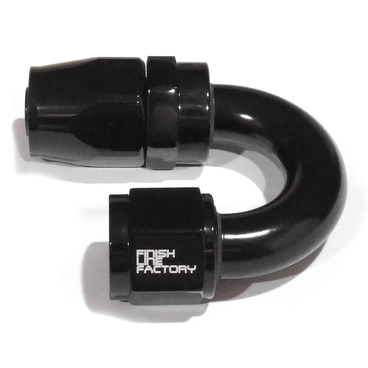 Swivel Hose End (Braided Rubber) - 180 Degree