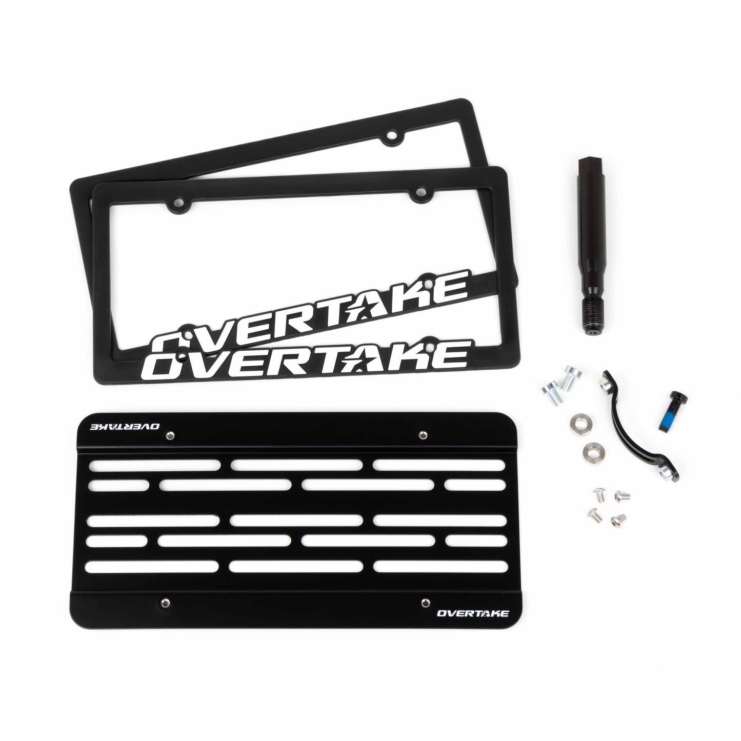OVERTAKE MaxxAdjust License Plate Relocation Kit - Subaru 2015-2017 WRX / STI, 2012-2016 Impreza / Crosstrek