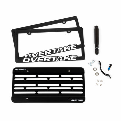 OVERTAKE MaxxAdjust License Plate Relocation Kit - Subaru 2015-2017 WRX / STI, 2012-2016 Impreza / Crosstrek