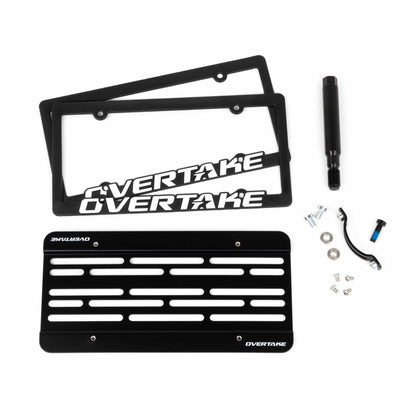 OVERTAKE MaxxAdjust License Plate Relocation Kit - 2018-2026 WRX, 2018-2021 STi, 2018-2026 Crosstrek, 2013-2026 BRZ / FRS / 86, 2017-2023 Impreza