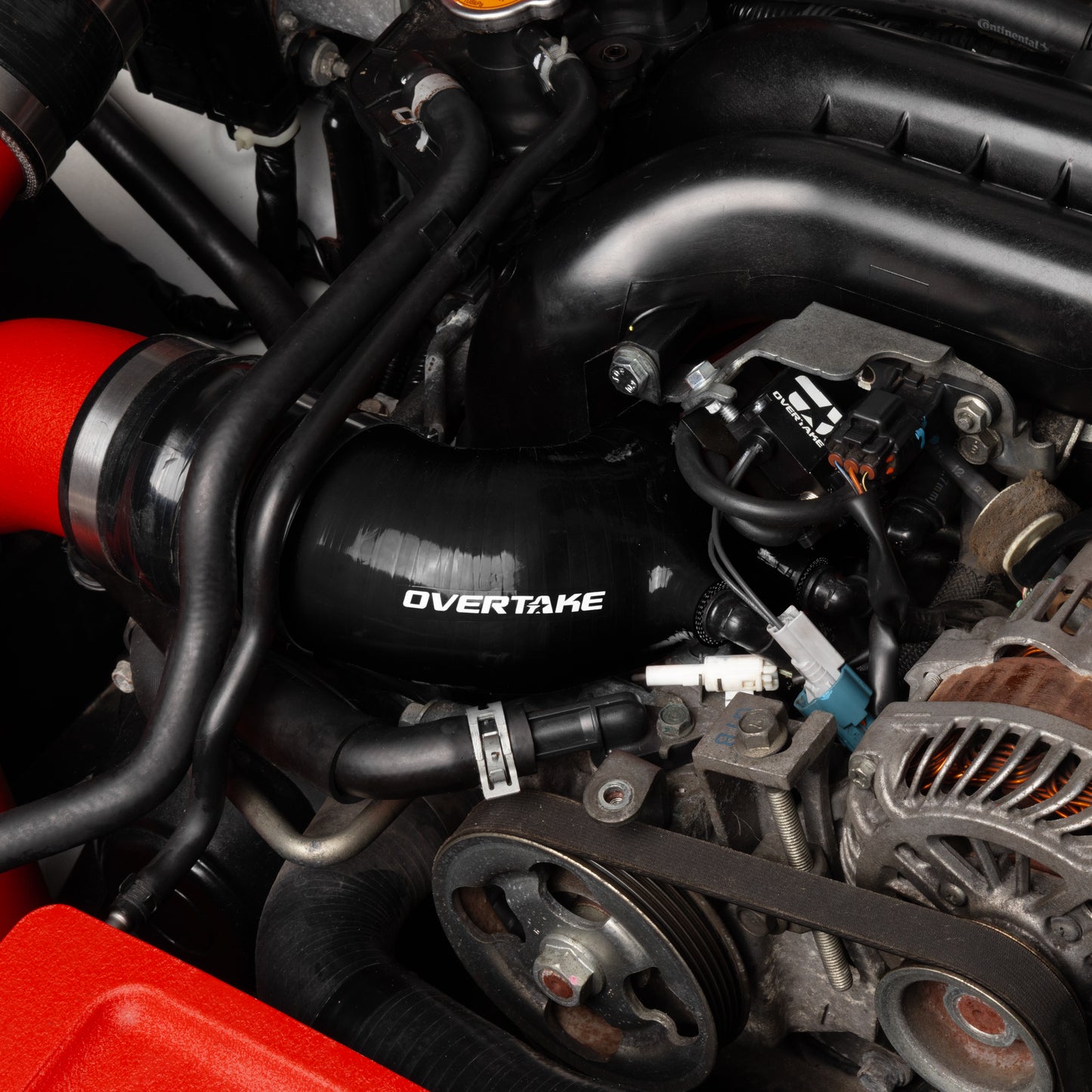 OVERTAKE Silicone Turbo Inlet Hose - Subaru 2008-2014 WRX, 2005-09 Legacy GT/Outback XT, 2009-13 Forester XT