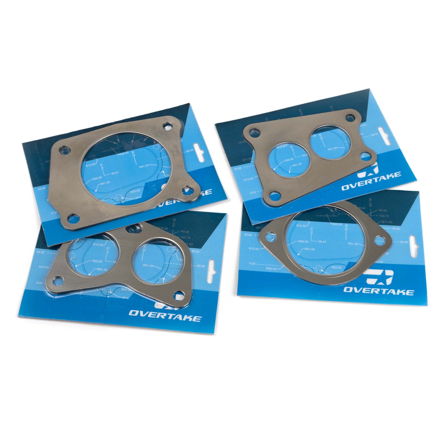 OVERTAKE Exhaust Gasket Set - Subaru WRX 2015-2021, FXT 2014-2018