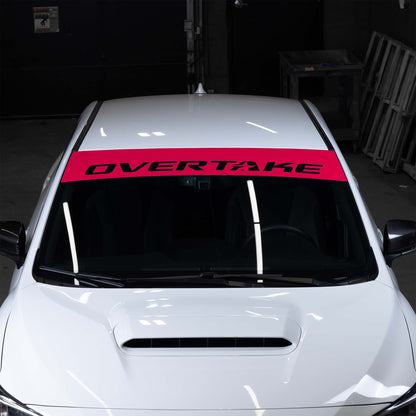 OVERTAKE Windshield Banner