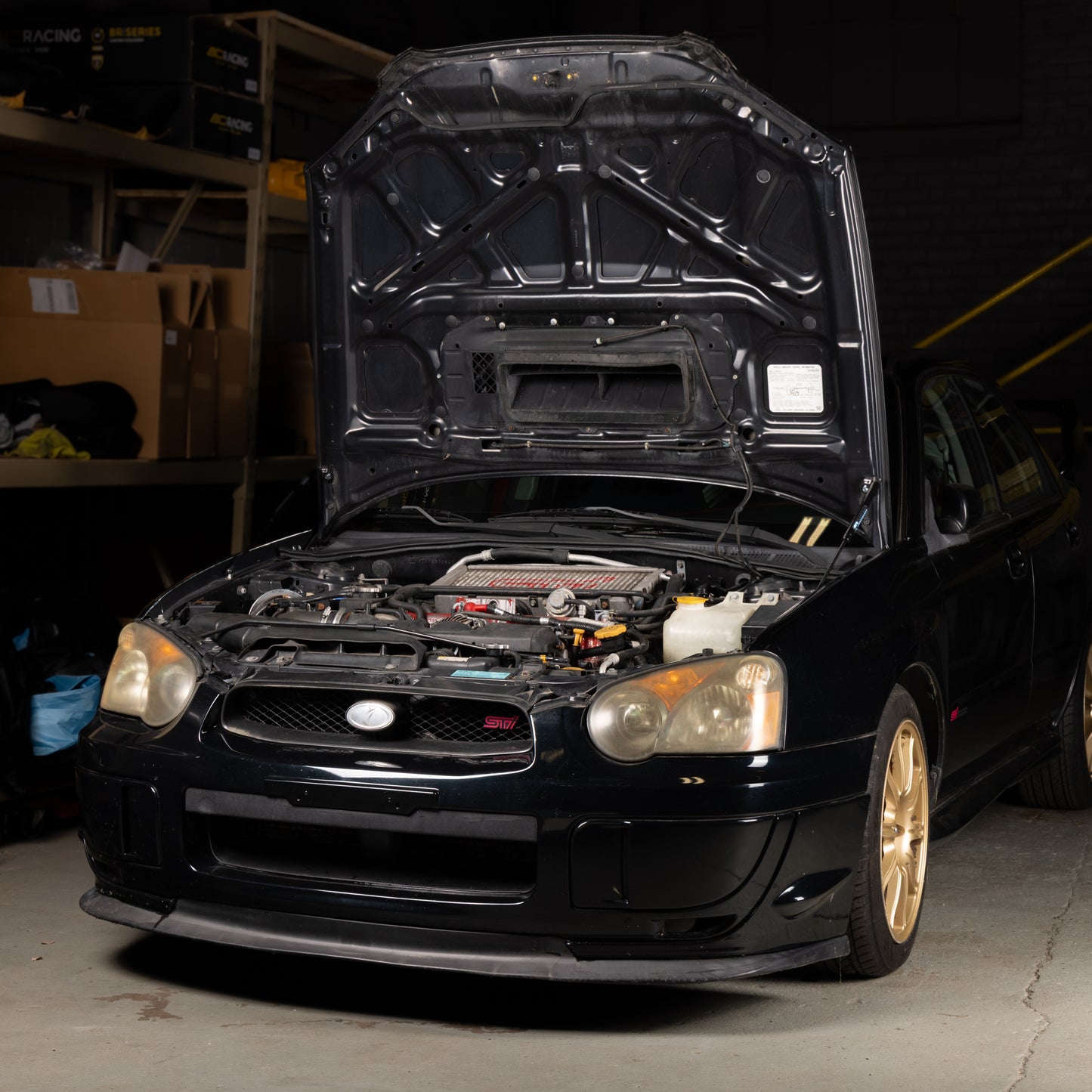 OVERTAKE Hi-Lift Hood Strut Kit - Subaru 2002-2007 WRX/STi