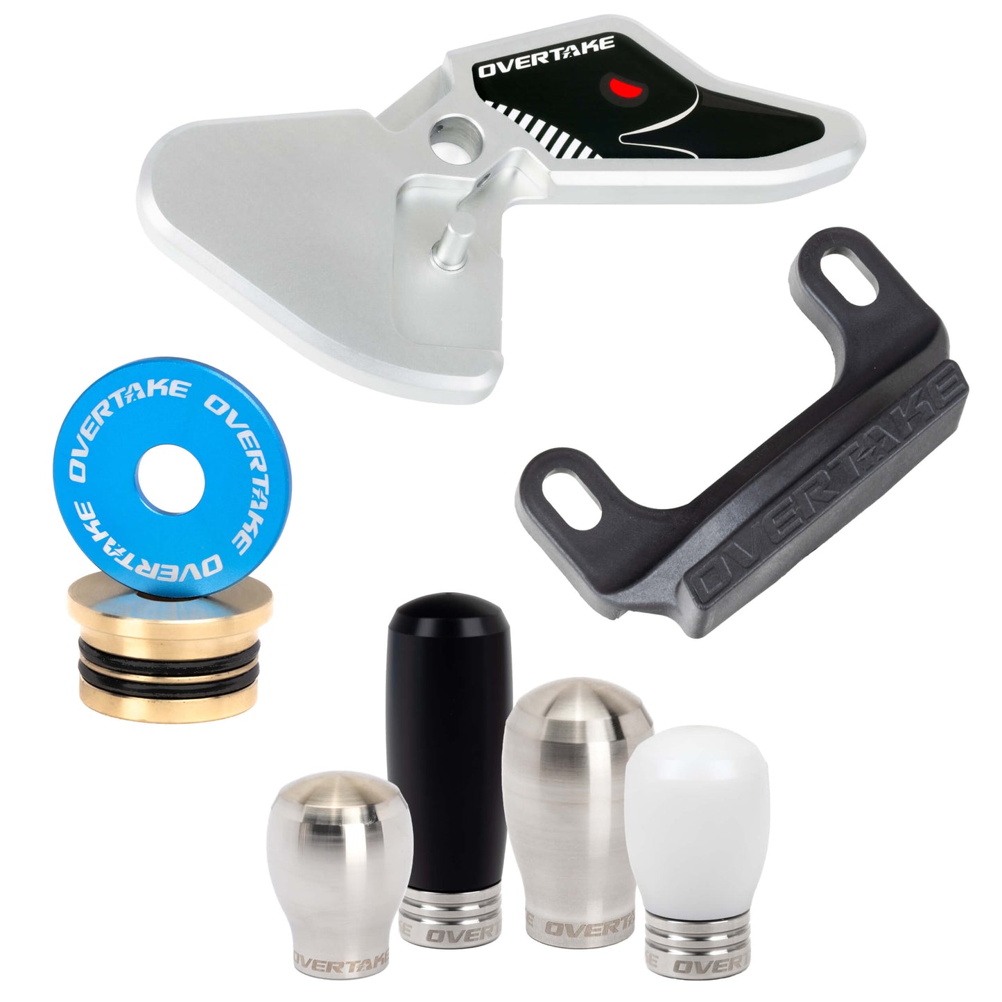 OVERTAKE Stage 1.5 Drivetrain Kit - Weighted Tear Drop Shift Knob - Subaru 2015-2026 WRX, 2018-2023 Crosstrek
